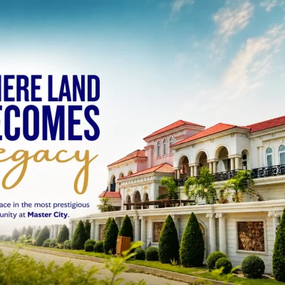 Luxury residential villas at Master City Housing Society in Gujranwala showcasing premium architecture and modern community living.